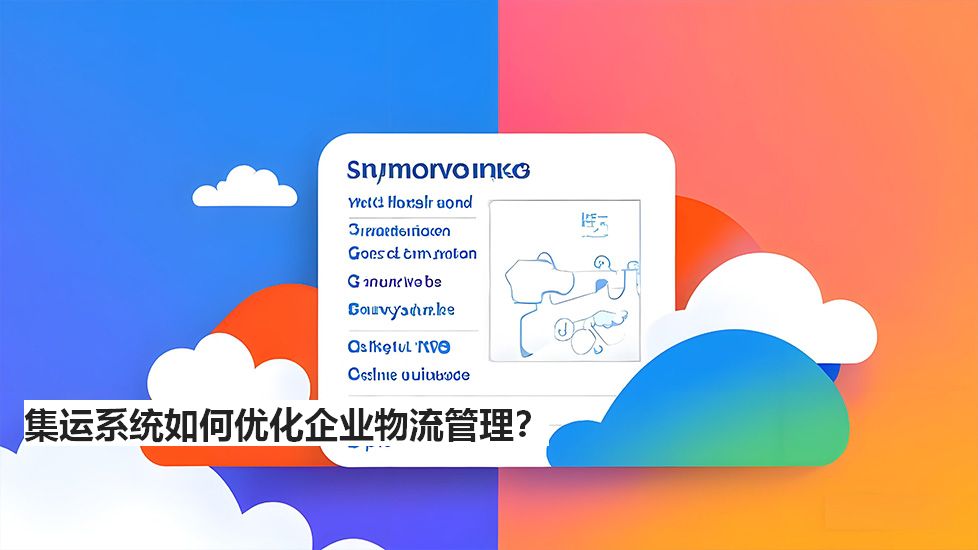 集運(yùn)系統(tǒng)如何優(yōu)化企業(yè)物流管理？